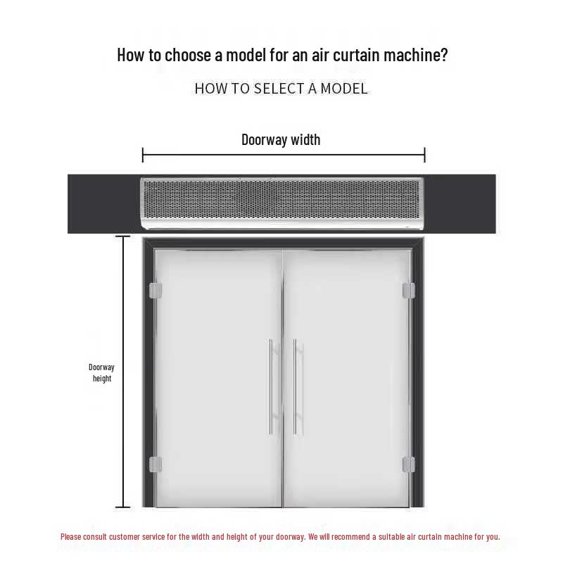 Theodore Commercial Quiet Remote Control Air Curtain