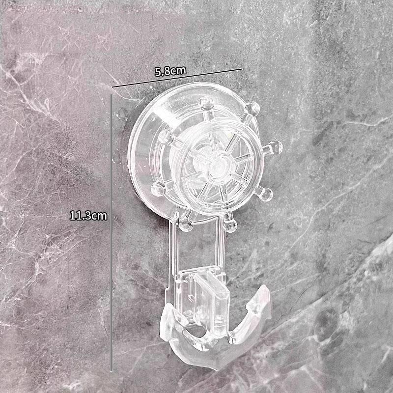 

Вакуумный вращающийся крючок-присоска для стекла, кухонной техники, прозрачный и многоразовый, сверхпрочный крючок для ванной прозрачный