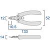 Fujiya (Fujiya) stainless steel nipper 125mm HP855-125