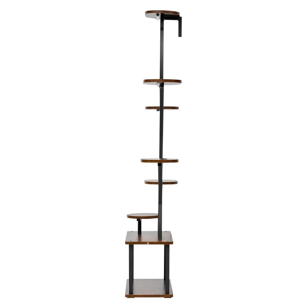 Plant Stand Indoor with Grow Lights, 157.5cm Tall 8-Tier Lighted Plant Shelf, Metal Corner Plants Holder, 3 Timer & 10 Brightness, Tree-Shaped Flower