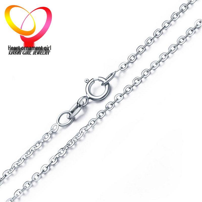 Collier pour femme Chaîne croisée en O Mode coréenne - Bijou polyvalent en cuivre électroplaqué