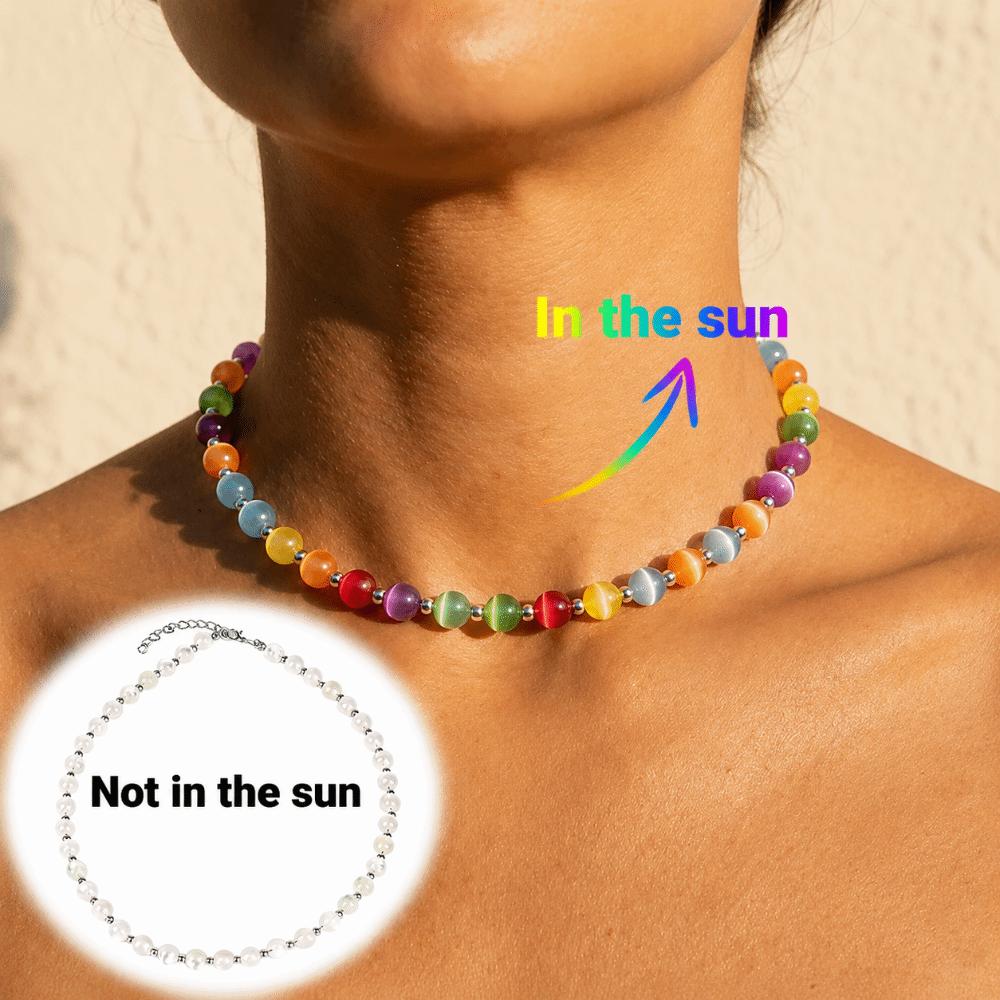 Sunlight Color Changing Photochromic Bracelet UV Reactive Bracelet  Festival Styling