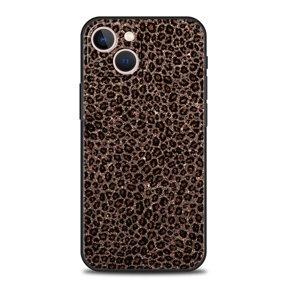 Luxury TPU Phone Case For iPhone 17 Air 16E 16 11 15 14 Pro MAX 12 13 7 8 Plus X XR XS SE 2022 Cover Fashion Tiger Leopard Print
