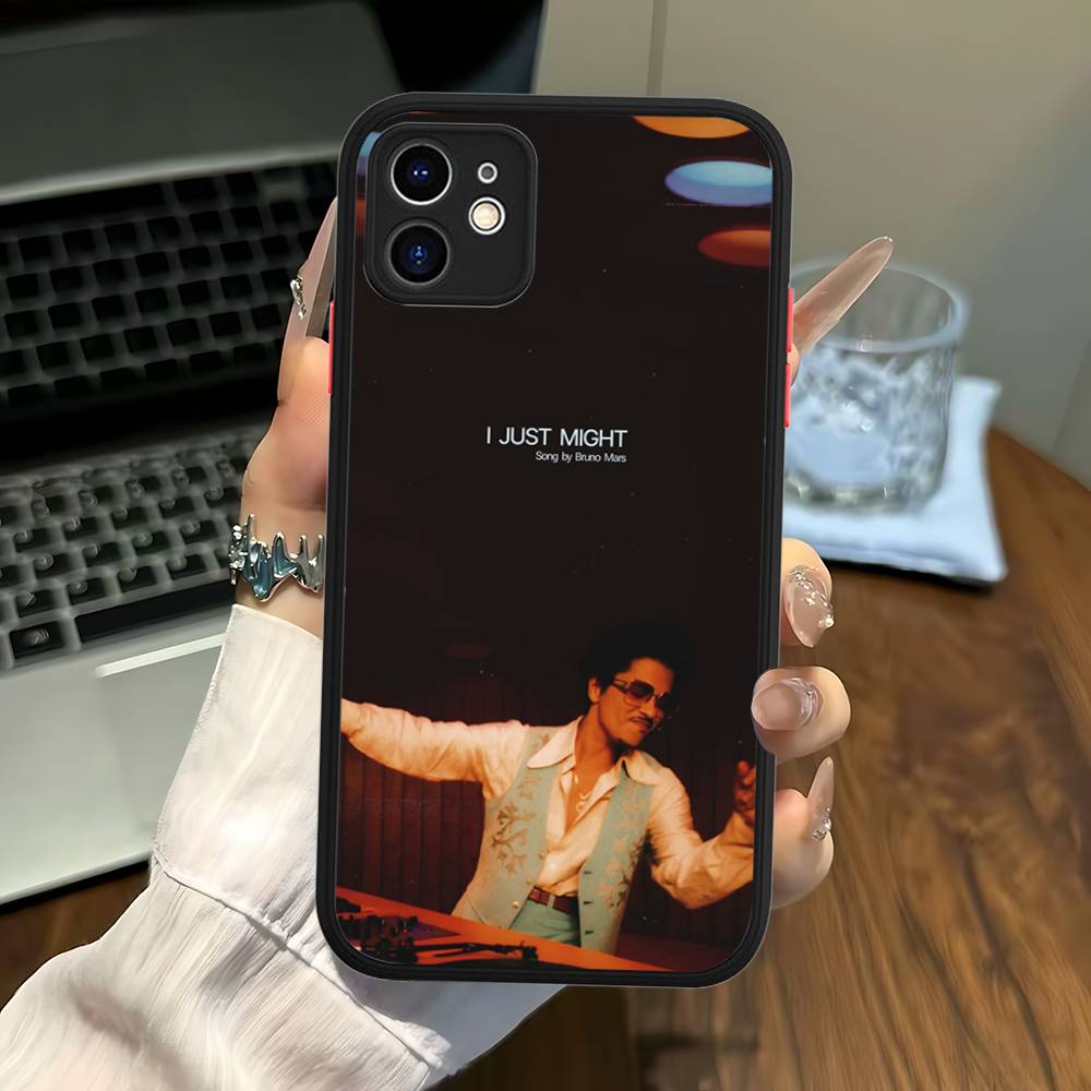 Famous Bruno Mars The Romantic Phone Case For IPhone 16 15 14 11 12 13 Pro Max Plus 12 XS Max Back Cover Matte Case