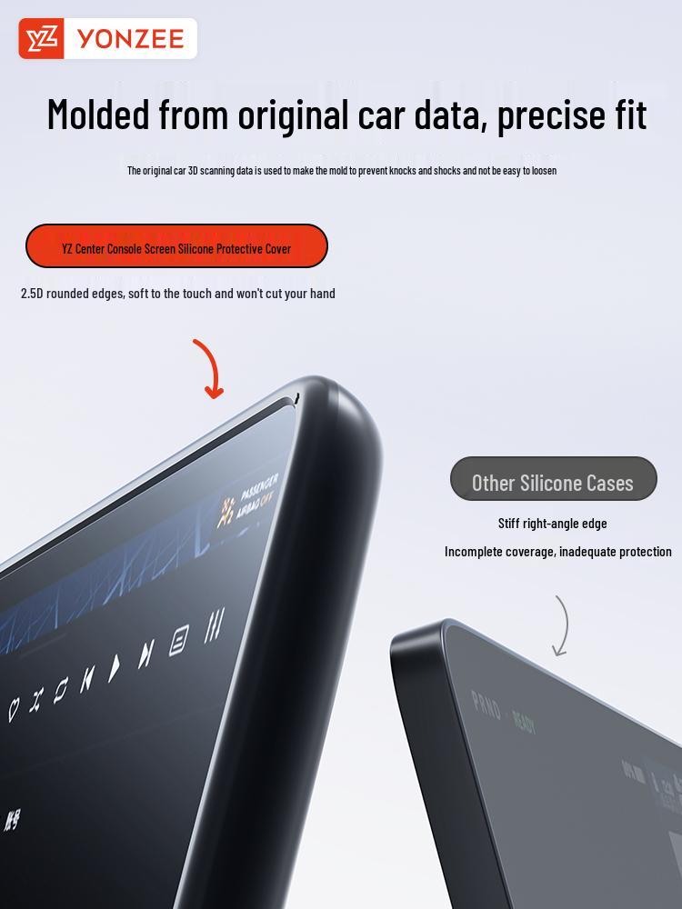 Tesla Model 3/Y/YL Screen Protector Silicone Frame Accessory
