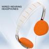 Retro Headset Earphones HIFI Sound Headphone Corded Headsets Noise Reduction Sports Earphone Supports 3.5mmAUX