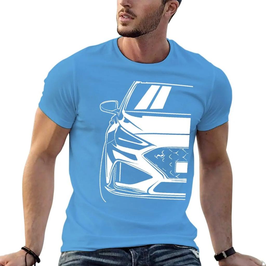 Car Illustration of a i30N i30 T-shirt anime clothes summer tops kawaii clothes clothes