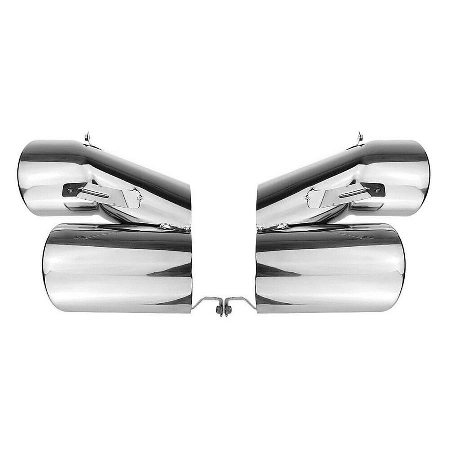 2pcs Stainless Steel Exhaust Pipe Tip Cover as Shown For 2018-2019 Honda Accord Sport/ex-l/touring Models With OEM...