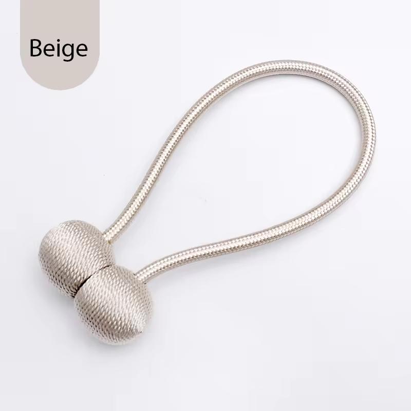 Headphone Curtain Strap with Light Luxury and High-grade Strap Magnetic Curtain Buckle Ring Bed Curtain Folding Rope Strap
