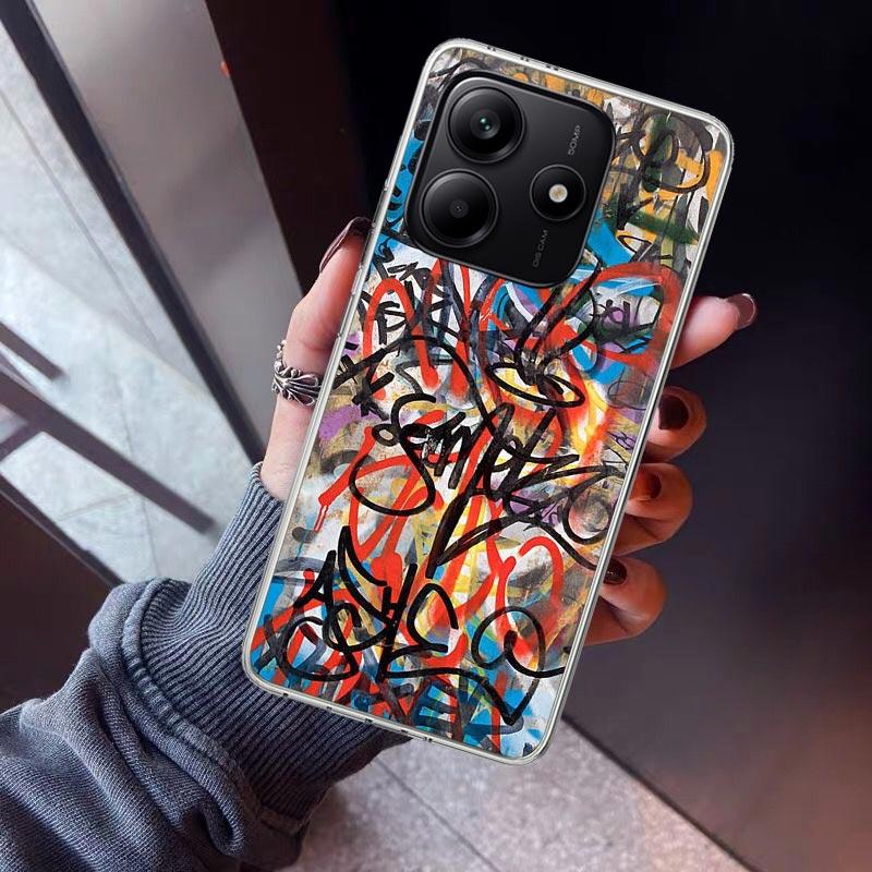 Graffiti Fashion Cool Phone Case For Xiaomi Redmi Note 15 14 14S 13 12S 12 Pro Plus 11S 11 10S 10 4G Cover 11E 11T 5G Print Fund