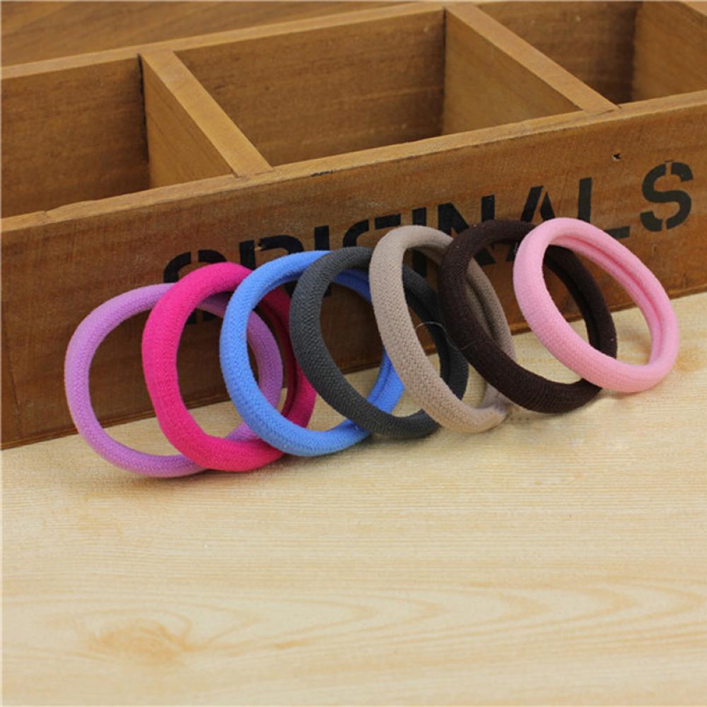 10 PCS Fashion Elastic Women Candy Color Hairband Ponytail Holder Hair Rope
