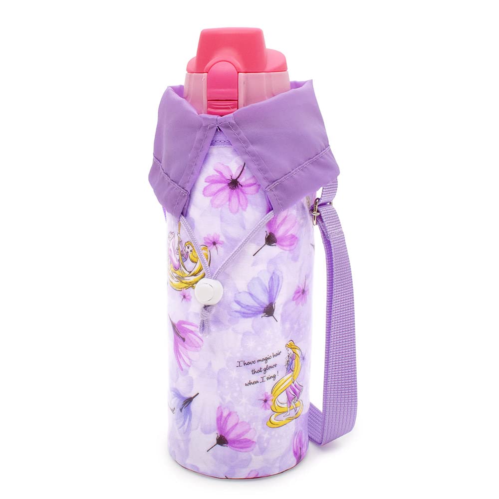 COLORFUL CANDY STYLE Disney Water Bottle Cover for Large Case Shoulder N7322110 Girls, Size, Holder, Strap, Rapunzel/FASHONABLE PRINCESS/Rapunzel,