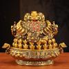 Golden Toad Treasure Bowl - Money-Attracting Decor for Home or Office