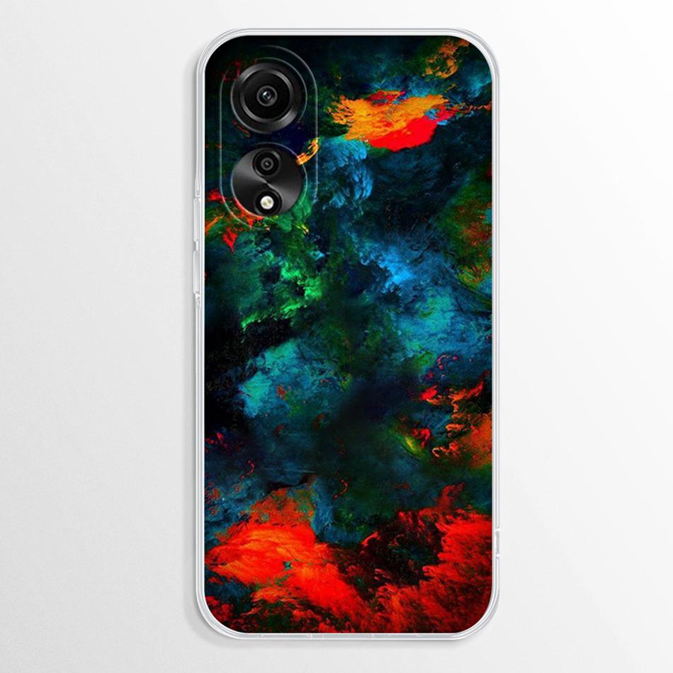 Pentru Oppo A38 A18 A78 A58 4G Carcasă Fundas Marmură Transparentă TPU Rezistentă la Șocuri Coque Pentru OppoA78 OppoA58 OppoA38 OppoA18 4G Moale Capa Carcase