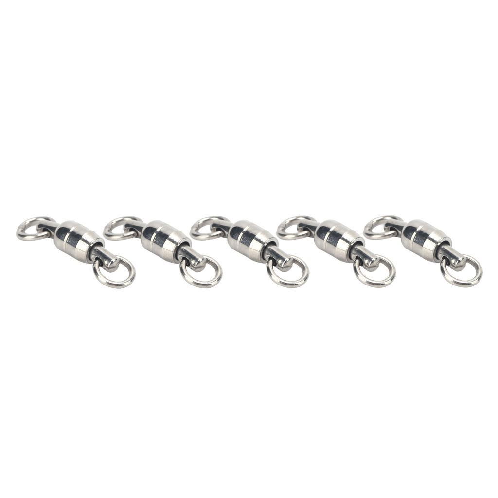 TwoWay Stainless Steel Bearing Rotation Ring 8Word Ring Connector Fishing Accessories