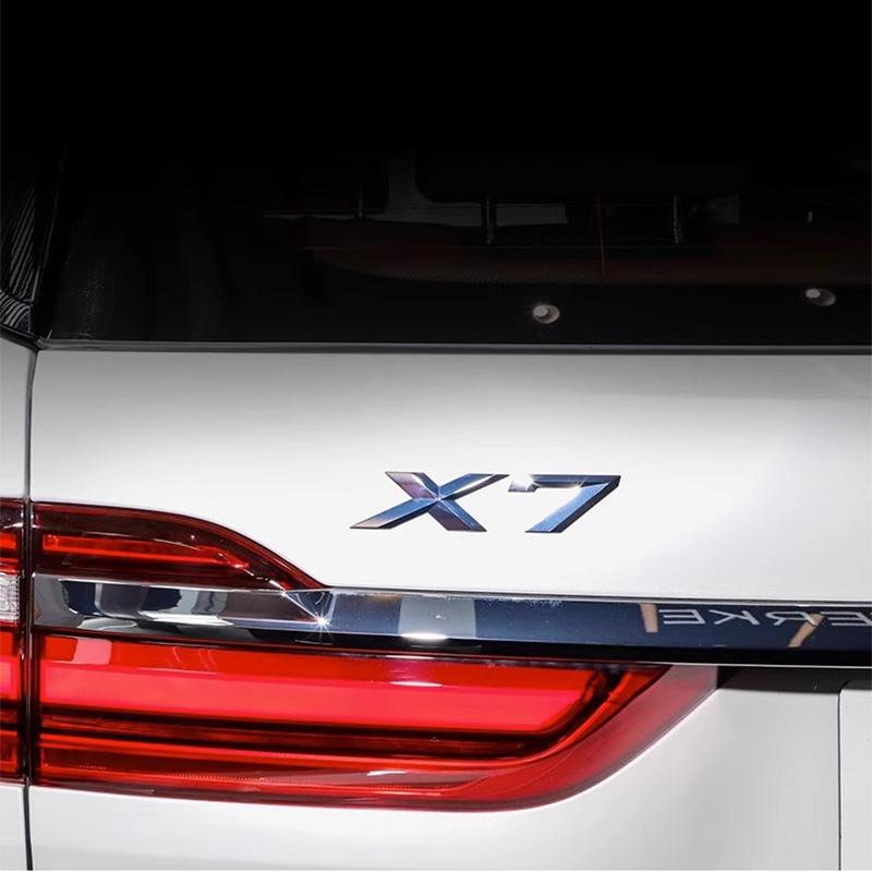 3D Car Letters Trunk Badge Sticker For BMW X1 E84 F48 X3 E83 G01 F25 X4 F26 G02 X5 E53 F15 E70 X6 E71 F16 Emblem Logo Lettering
