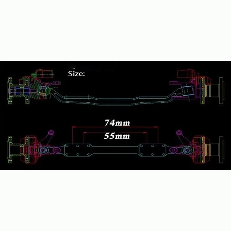 1:14th Scale Metal Simulation Unpowered Front Axle for Tamiya RC Truck SCANIA 770S R620 VOLVO BENZ Arocs MAN TGX Car Accessories