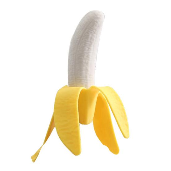Simulation Peeled Banana Squeeze Toy Rebound Corn Fidget Stretchy Slow Toy Portable Simulated Fruit Vegetable Sensory Banana