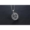 Retro Triangle Hollow Titanium Steel Pendant Necklace for Men - HC129