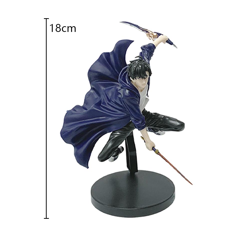 Nowa Figurka SoloLeveling Król Cieni Sung Jinwoo Cheng Xiaoyu Ręczny Model Ozdoba Biurkowa Figurka Akcji Kolekcja Anime Prezent