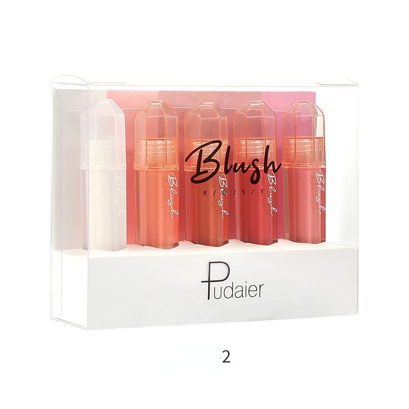 

Набор из 5 жидких румян, осветляющих цвет, водостойких, легких, слабых натуральных, 9 цветов, набор натуральных румян 02#