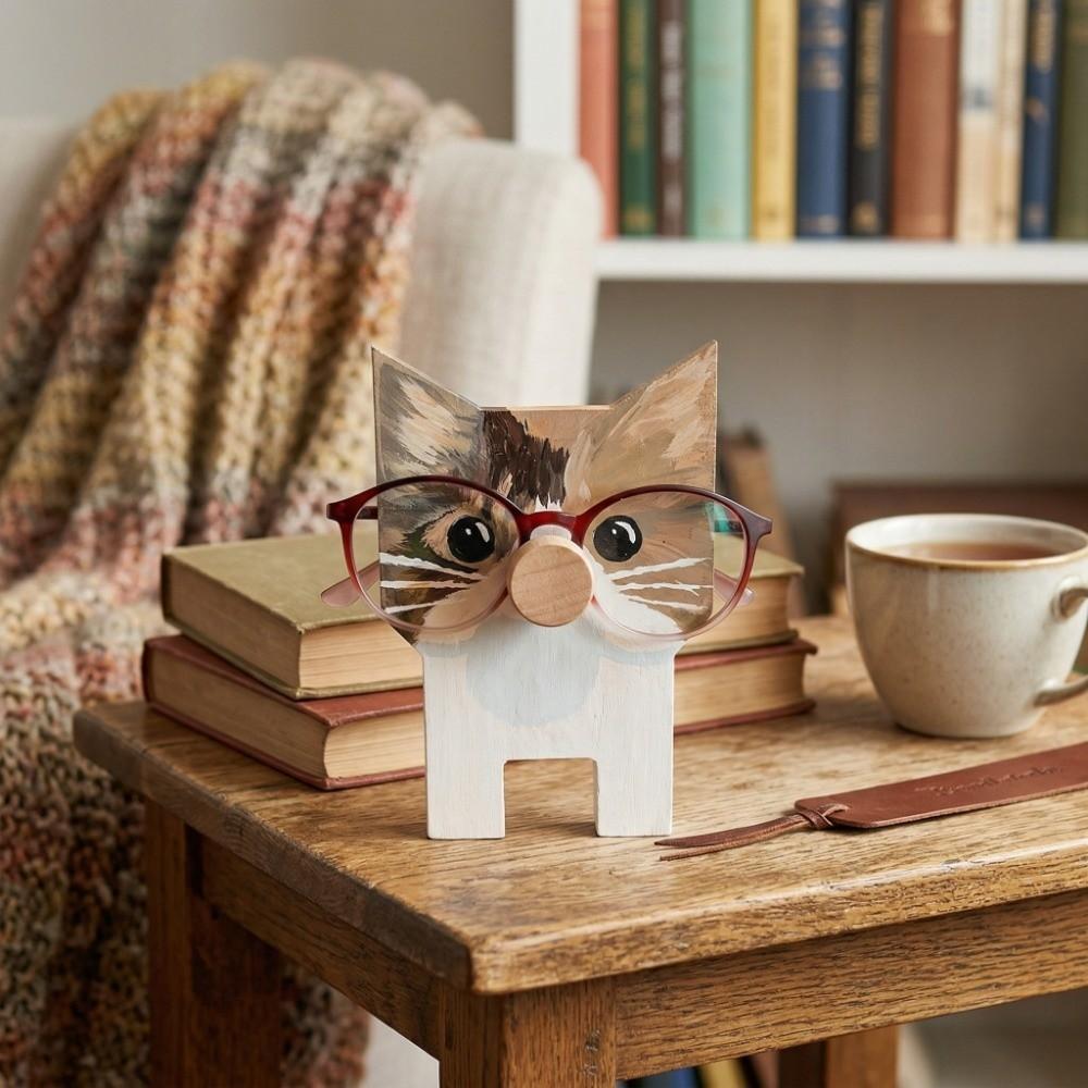 Wooden Glasses Display Stand Animal Shaped Desktop Rack Animal Eyeglass Holder  Nightstand