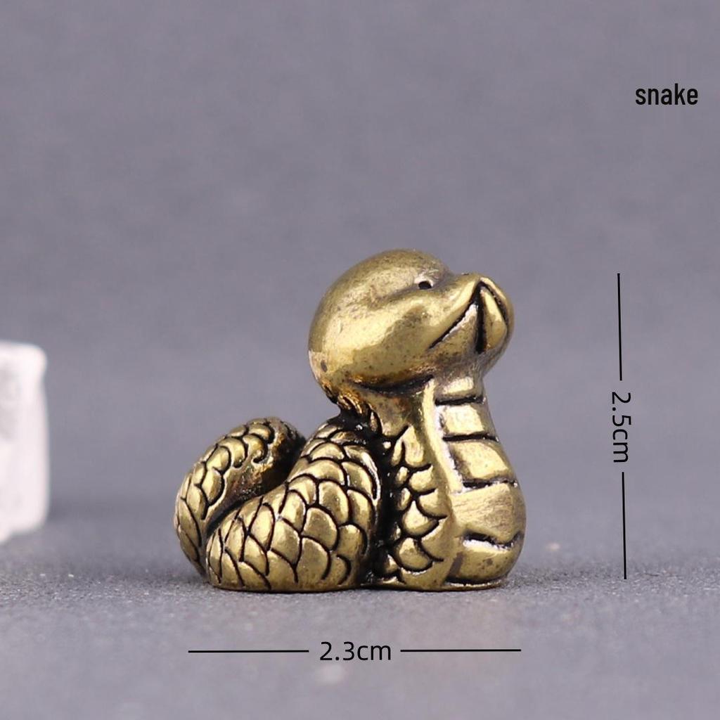 Messing Tierkreiszeichen Vollständiges Set: Miniatur-Teetier-Handwerk aus reinem Kupfer