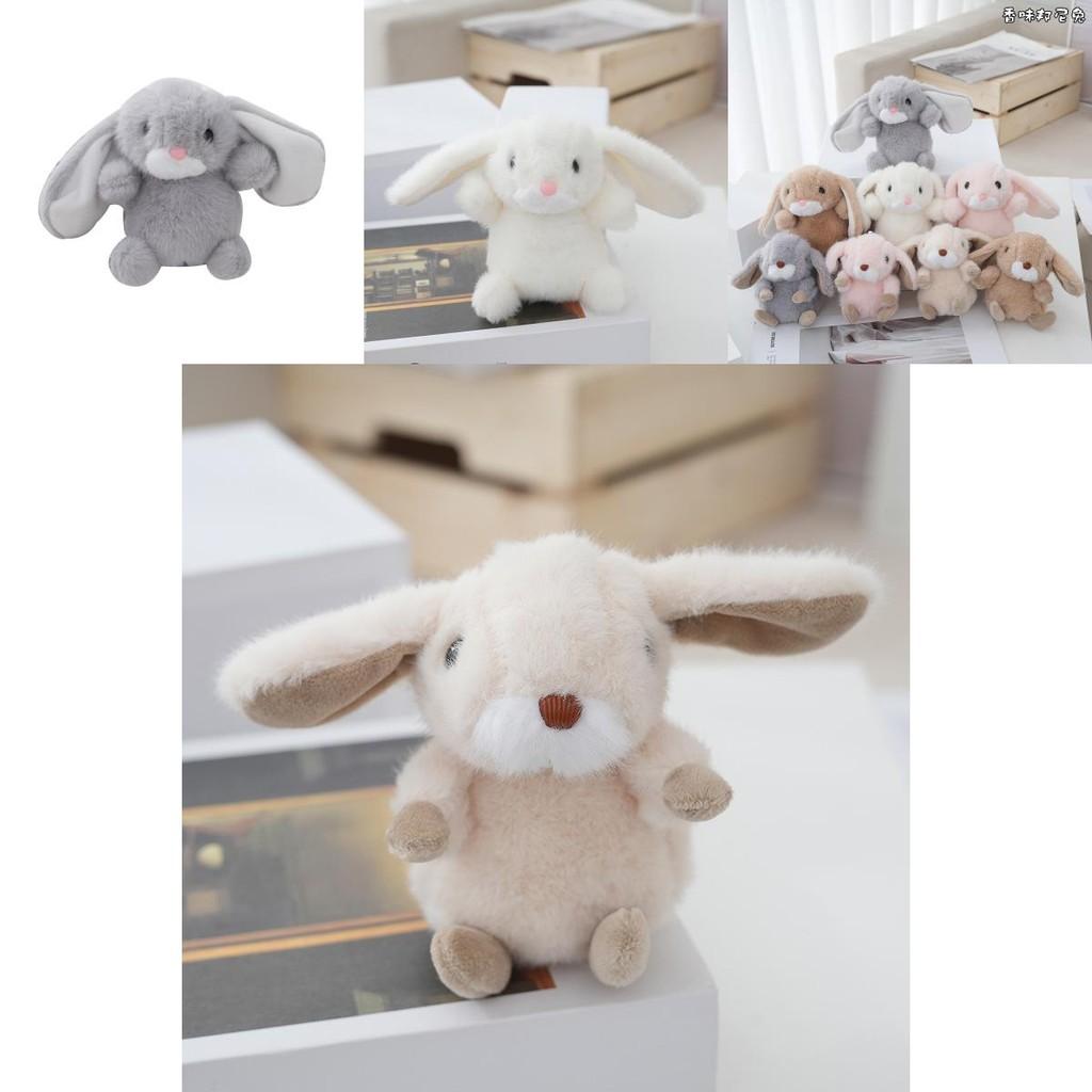 Adorable Realistic Rabbit Plush Keychain With Soft Pp Cotton Stuffing Cute Keyring Toy Perfect For Couples And Car Bags