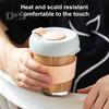 350 ML vannkopp direkte drikke tykk glass kaffekopp med anti-skald koppholder