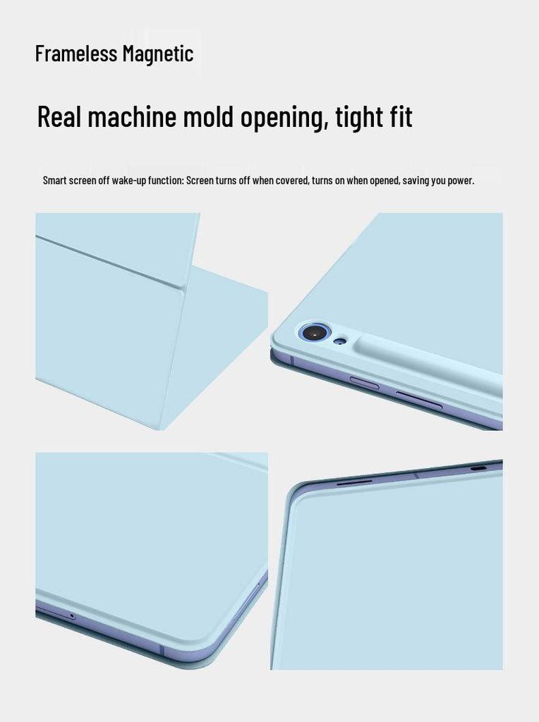 Ultra-Thin Tablet Case with Magnetic Stylus Slot for Samsung S10 FE Plus
