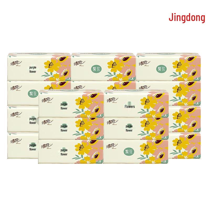 Qingfeng 2-Ply Facial Tissues, 150 Pulls/Pack (18-Pack)
