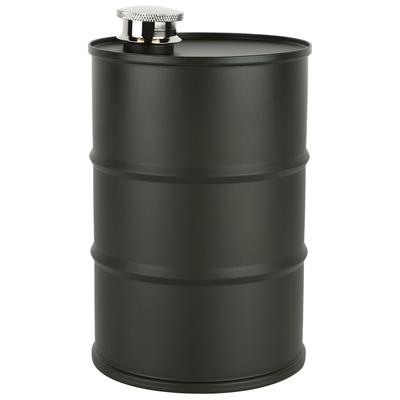 700ml Portable Stainless Steel Beer Barrel Wine Liquor Hip Flask with Sealing Lid(Army Green)
