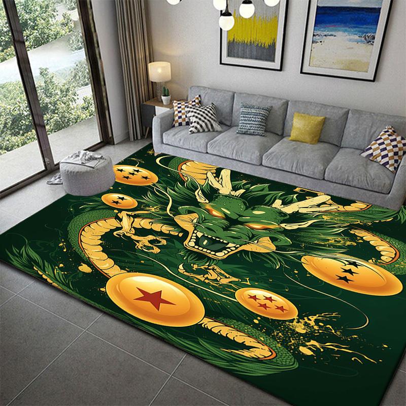 

Cozy Dragon Ball Shaggy Rug for Sofa Areaanime soft washable cartoon floor carpet 60x90cm
