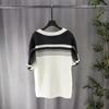 Unisex Europäischer Stil Kurzarm Strickwaren-Set - Wollpullover mit Jacquardmuster