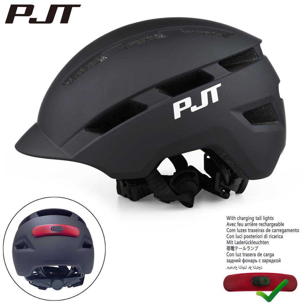Pjt Cycling Helmet In-Mold Road Usb Rechargeable Tail Light/Helmets Bag For Your Choice Bicycle Helmet Safe Hat Mtb Bike Helmet