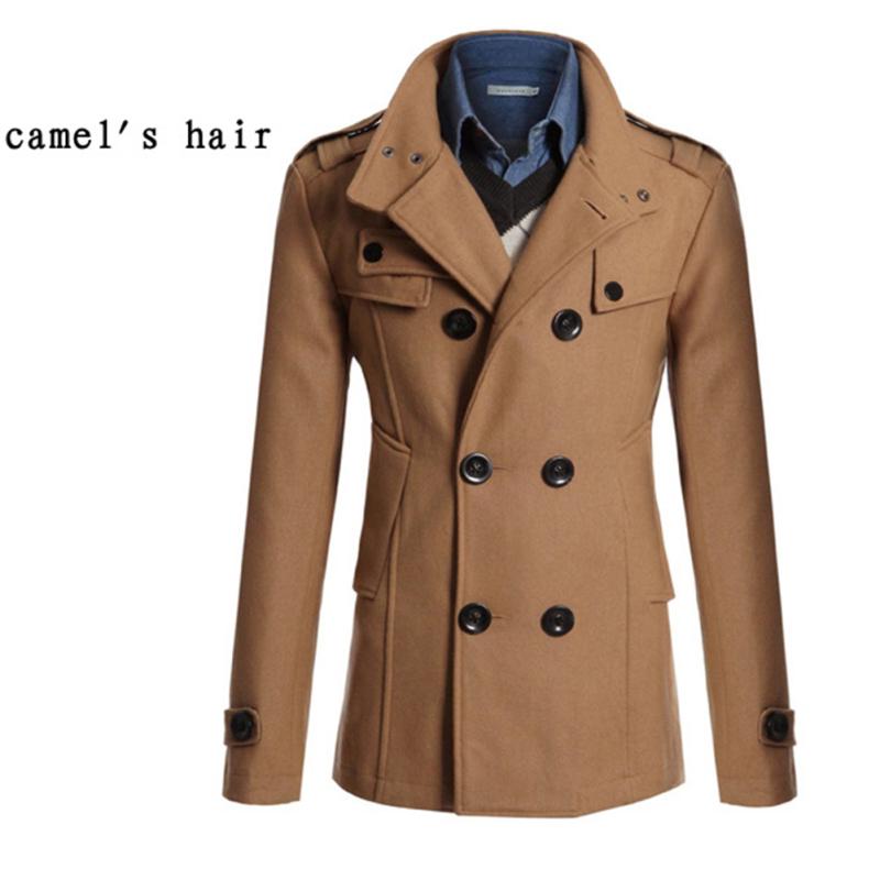 Men Winter Warm Trench Coat Reefer Jackets Solid Color Stand Collar Double Ted Peacoat At Affordable S Free Real Reviews With Photos Joom Men Winter Warm Trench Coat Reefer, What Is The Difference Between A Pea Coat And Reefer Jacket