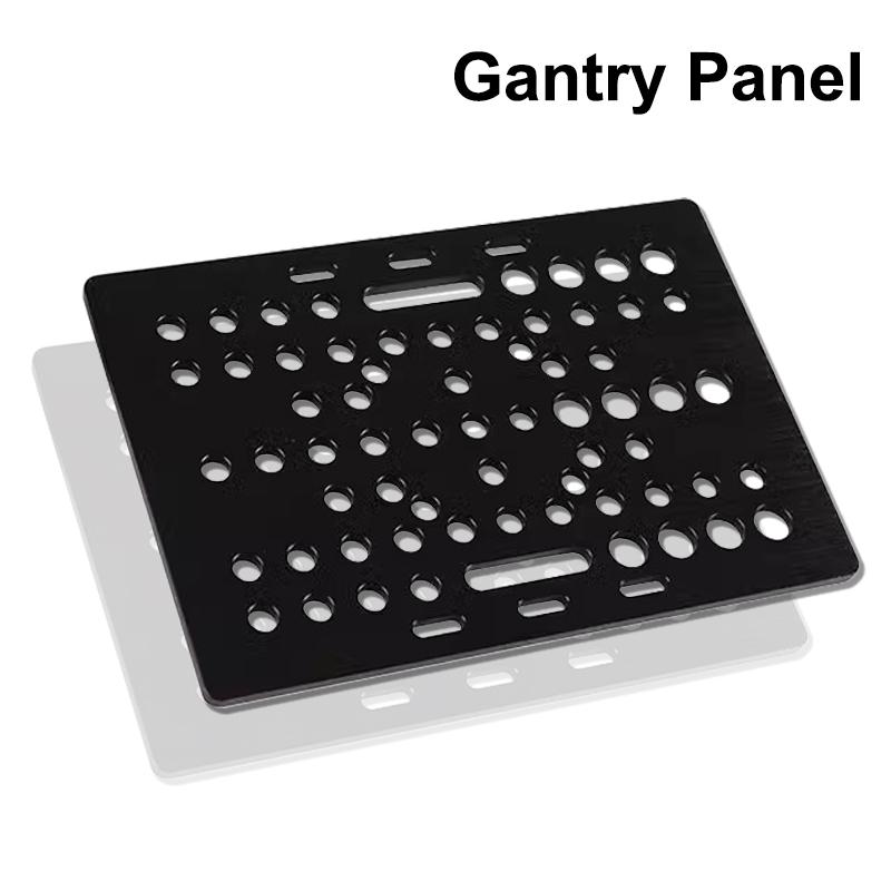 3D Printer Parts 20-80mm V-Slot Gantry Plate Set With 6 Wheels for Black Aluminium V-Slot Solid V POM Kit for CNC Machine Parts