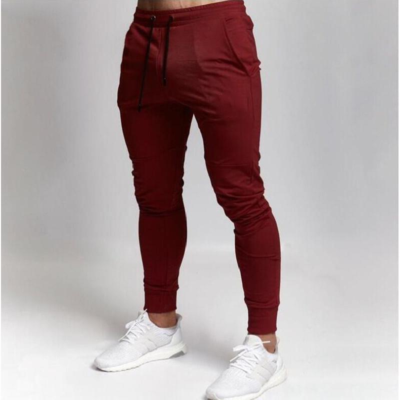 New men's outdoor sports casual slim-fit gym pants, men's long pants with tapered cuffs