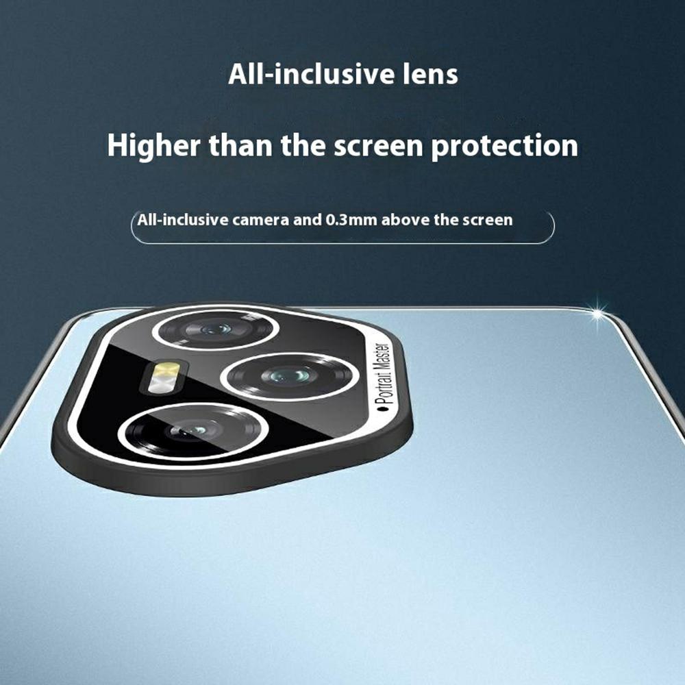 For Honor 400 Pro 5G (Global) Deksler PC+TPU Matt Bakside Telefondeksel med Linsefilm