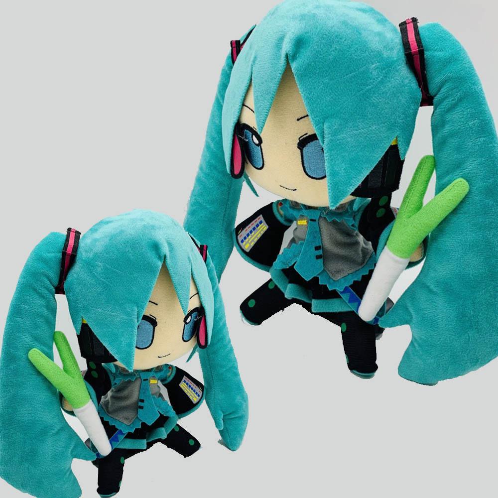 **New 24.5cm Hatsune Miku Plush Fuwafuwa Anime Kawaii Cute Cool Toys Dolls Plush Room Car Desk Decoration Birthday Gifts For Fan