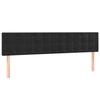 VidaXL Tête de Lit à LED Meuble de Chambre à Coucher Accessoire de Lit Double Tête de Cadre de Lit Intérieur Noir 3122108