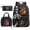 Katseye Gruppo di Ragazze K-pop Stampa Fotografica Set da 3 Pezzi Zaino per Studenti Combo 60707 Borsa Scolastica alla Moda Kit Cancelleria