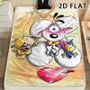 1Pc Diddl Print Flannel Blanket, High Quality Comfortable for All Seasons, Home Decor, Warmth and Comfort, Perfect for Christmas Gifts