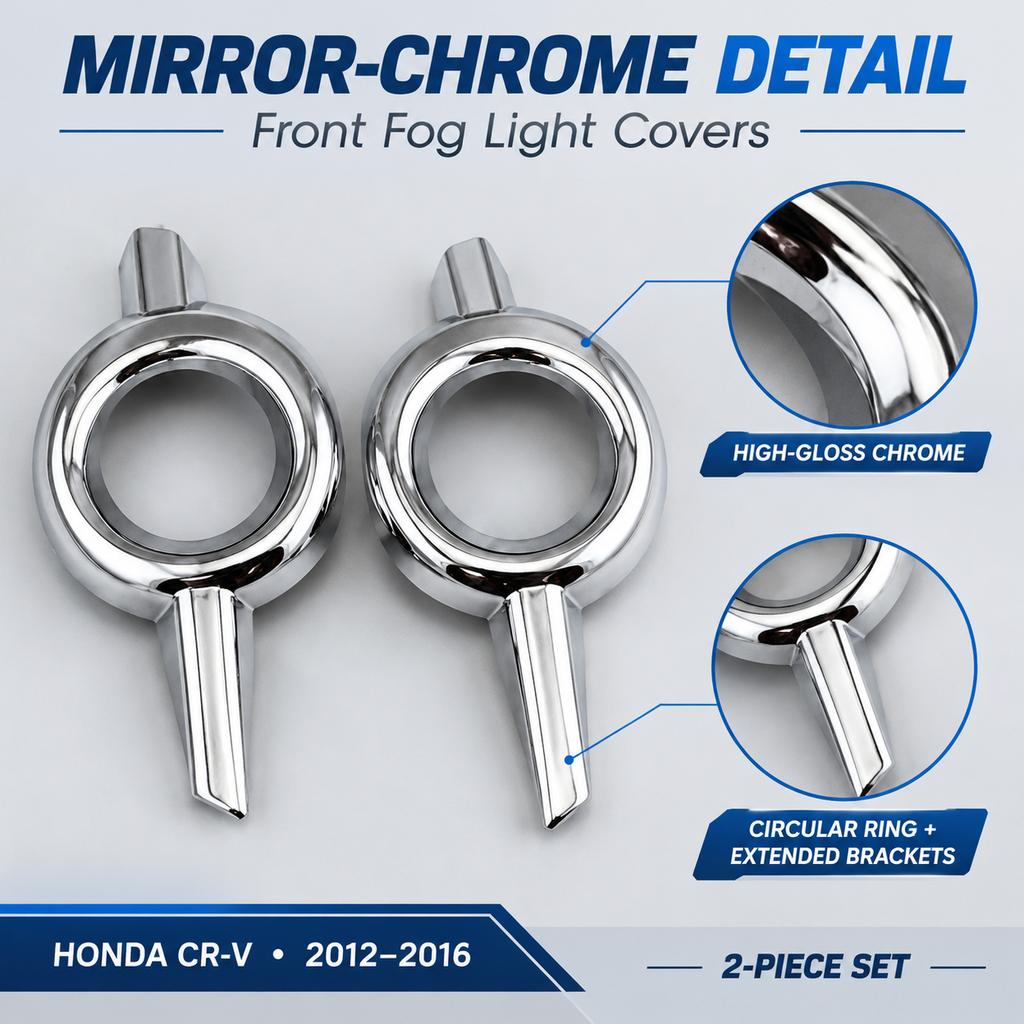 ABS Chrome Front Fog Light Cover for Honda CRV 2012-2016