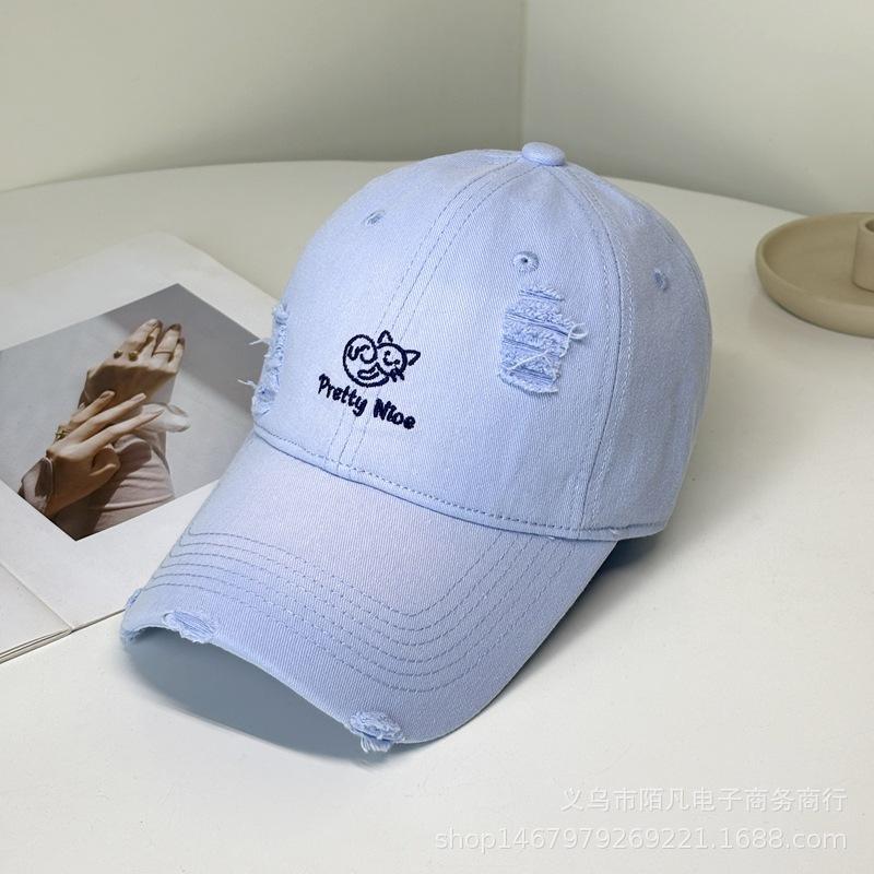 Summer new letter embroidered baseball cap children's fashion casual cartoon travel sun protection versatile cap