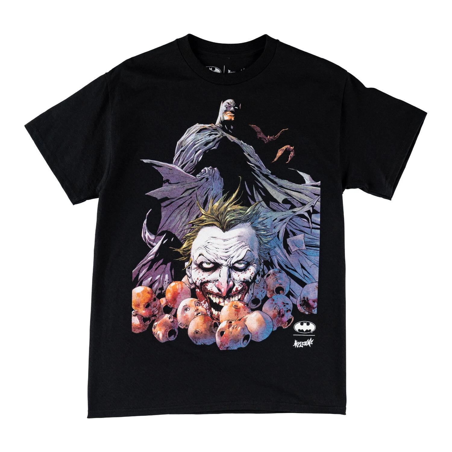 Welcome x Batman Skateboard T-Shirt Heads Up Black S