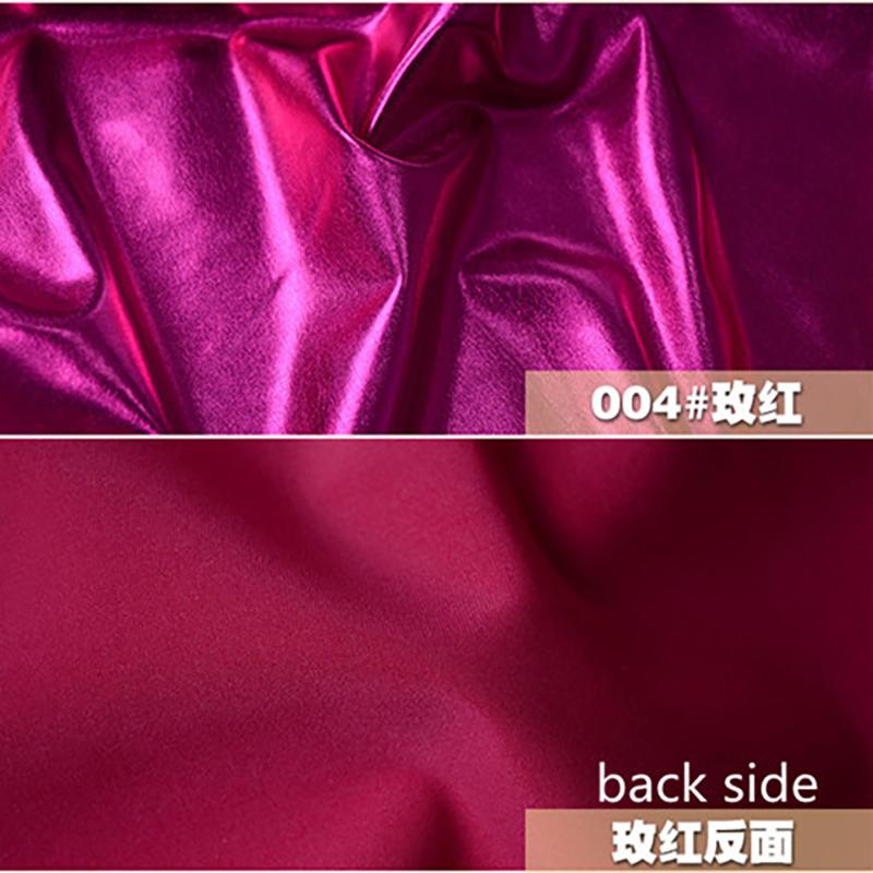 150cm*50cm Stretch Glänzend Goldfolie Bronzing Spandex Stoff Material PU glänzender Lederstoff für DIY Bühne Cosplay Kostüm Kleid