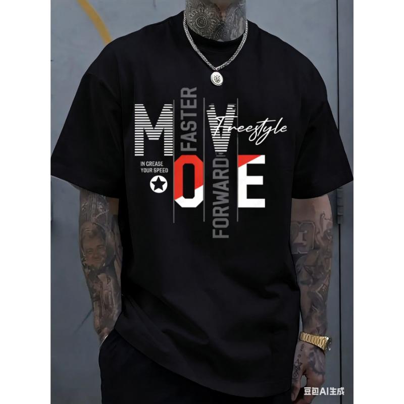Men's Fashion Trend Crew Neck T-shirt
