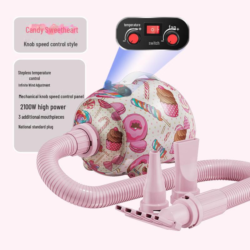 "High-Power Quick-Drying Pet Hair Dryer for Large Dogs"