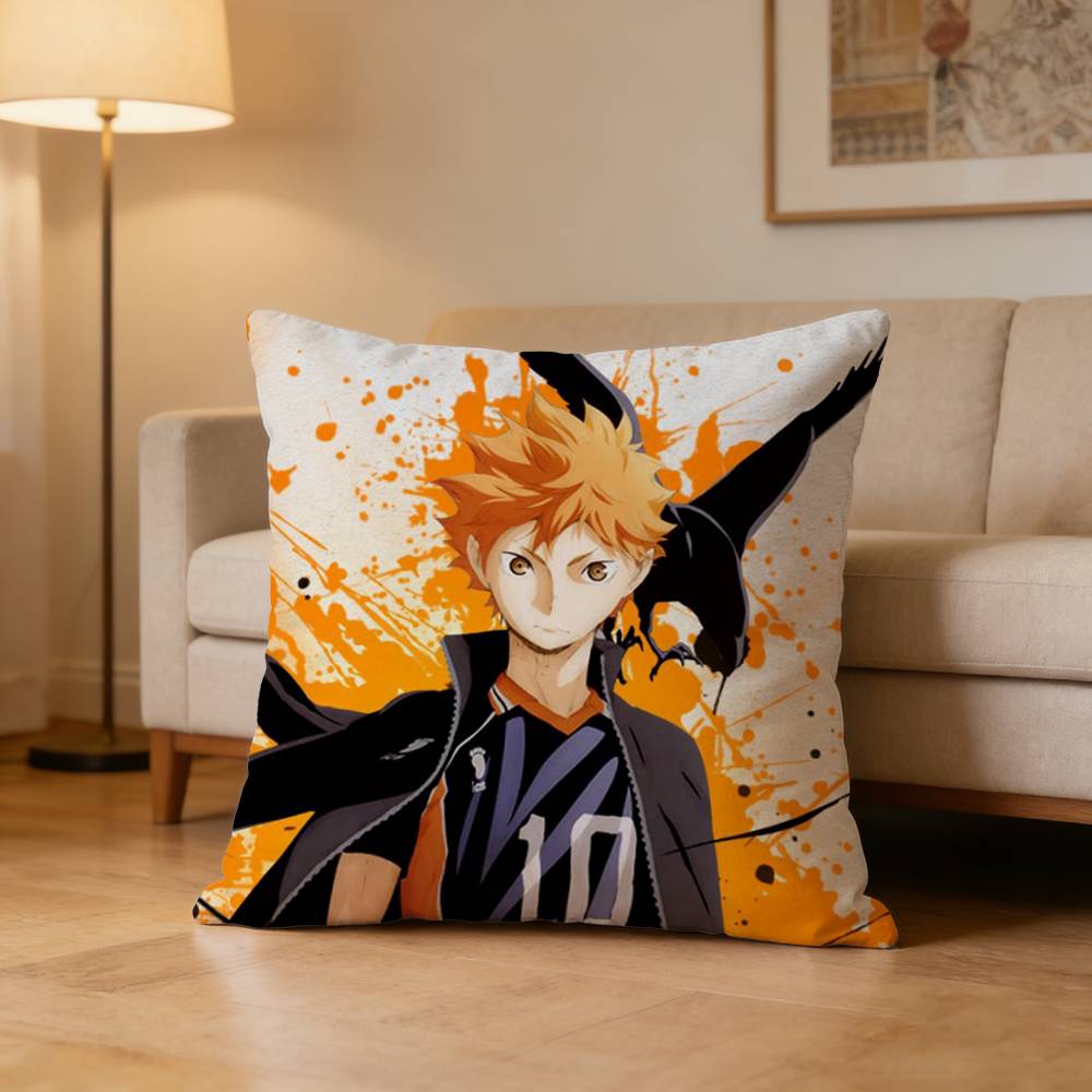 Sports Anime H-Haikyuu Pillow Case Pattern Printed Pillowcase For Living Room Sofa Cushion Cover